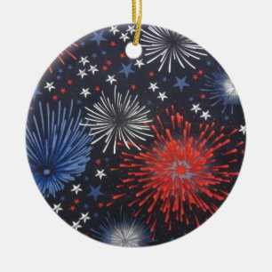 Fireworks Ceramic Tree Decoration