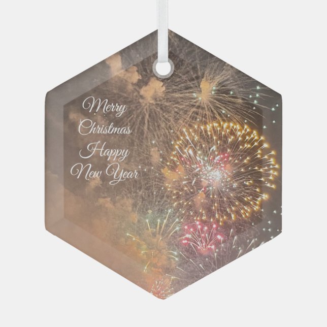 Fireworks Christmas Ornament  (Front)