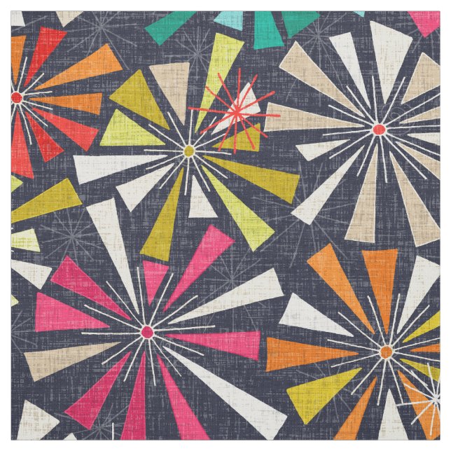 fireworks cobalt fabric (Swatch)