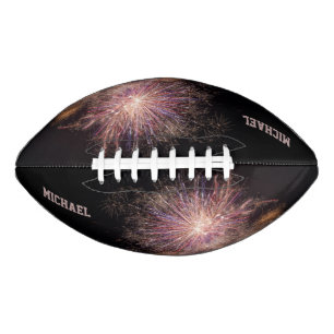 Fireworks custom monogram football