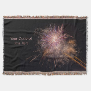 Fireworks custom throw blanket