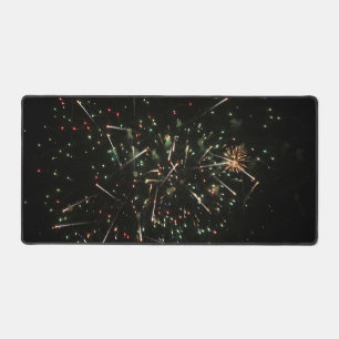 Fireworks desk mat