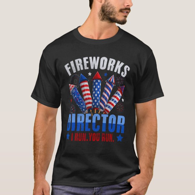 Fireworks Director Firecrackers 4th Of July Mens W T-Shirt (Front)