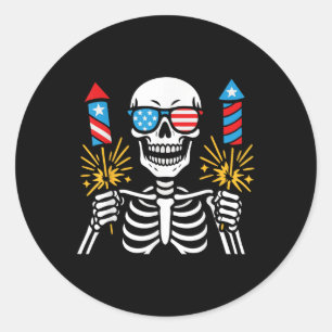 Fireworks Director I Run You Run Men Women 4th Of Classic Round Sticker