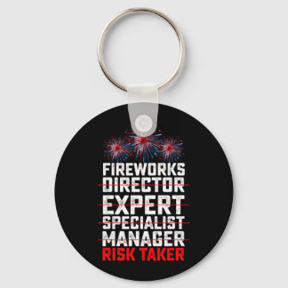 Fireworks Director Risk Taker 4th Of July Key Ring