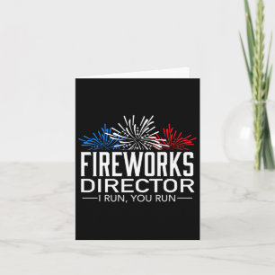 Fireworks Director Shirt 4th Of July Celebration G Card