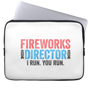 Fireworks Director T-Shirt 4th of July Shirt Laptop Sleeve