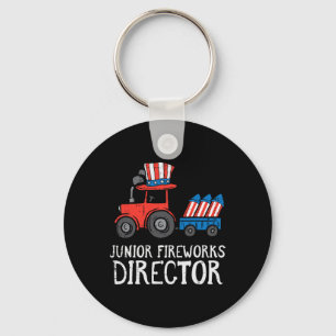 Fireworks Director Tractor 4th Of July Boys Kids Key Ring
