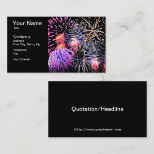 Fireworks Display Business Card