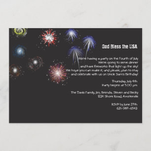 Fireworks Display Invitation