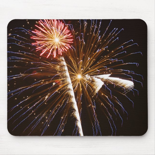 Fireworks display on Savannah River Mouse Pad (Front)