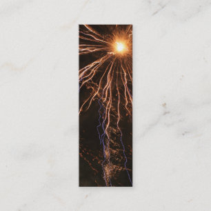 Fireworks Electricity Bookmark Mini Business Card