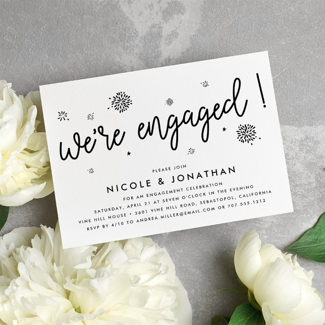 Fireworks | Engagement Party Invitation (Creator Uploaded)