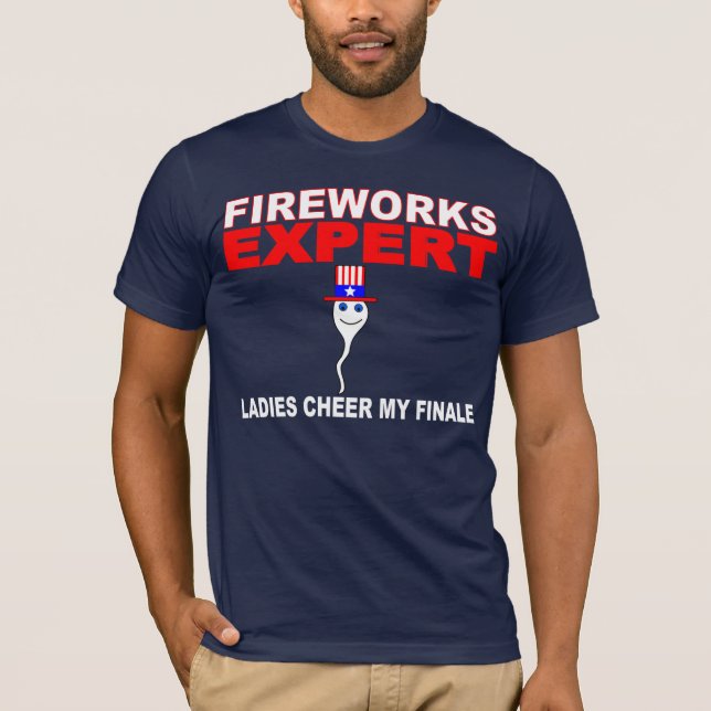 FIREWORKS EXPERT, LADIES CHEER MY FINALE T-Shirt (Front)
