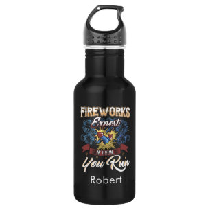 Fireworks Expert Run If I Run Personalised 532 Ml Water Bottle