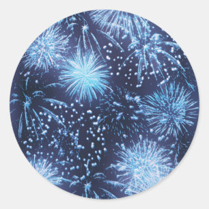 Fireworks exploding stickers