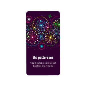 Fireworks Explosion Address Label