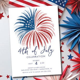  Fireworks Extravaganza 4th of July  Invitation