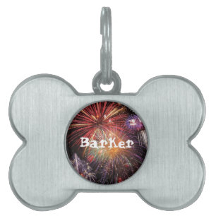Fireworks Finale Pet ID Tag