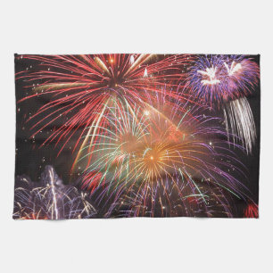 Fireworks Finale Tea Towel
