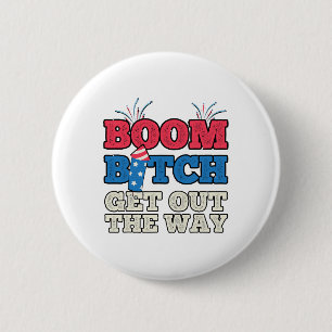 Fireworks Firing System Director Funny Boom 4th Of 6 Cm Round Badge