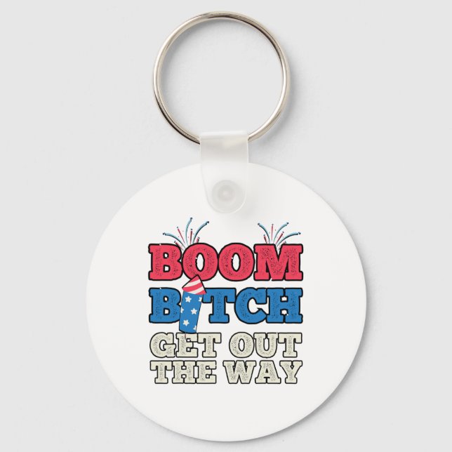 Fireworks Firing System Director Funny Boom 4th Of Key Ring (Front)