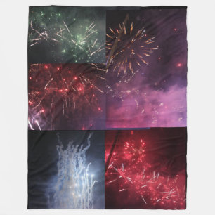 Fireworks Fleece Blanket