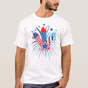 Fireworks for July 4th men's T-Shirt