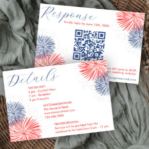 Fireworks & Forever RSVP & Details Cards