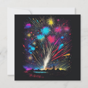 Fireworks Fourth of July Independence Day Invitation