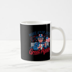 Fireworks Funny Trump Patriotic American Happy 4th Coffee Mug