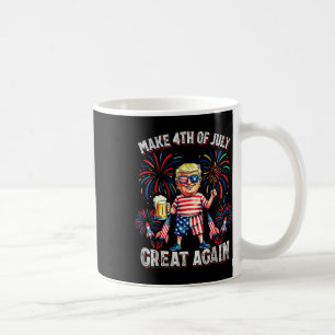 Fireworks Funny Trump Patriotic American Happy 4th Coffee Mug