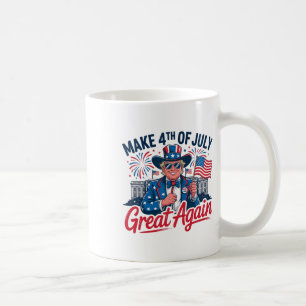 Fireworks Funny Trump Patriotic American Happy 4th Coffee Mug