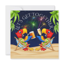 FIREWORKS Get Together Invitation