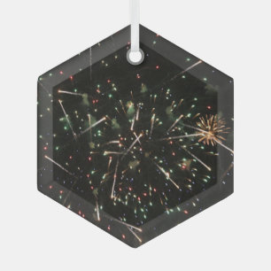 Fireworks Glass Tree Decoration