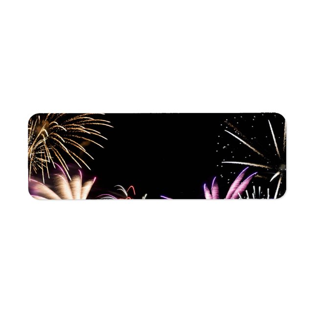 Fireworks Grand Finale Return Address Label (Front)