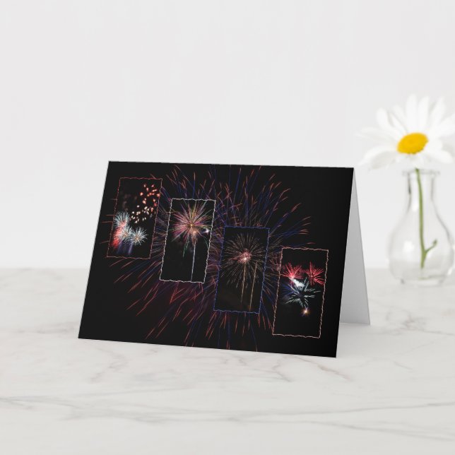 Fireworks Greeting Card (Small Plant)
