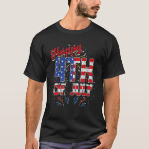 Fireworks Happy 4th Of July US Flag American 4th O T-Shirt