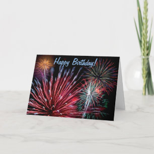 Fireworks, Happy Birthday! Card