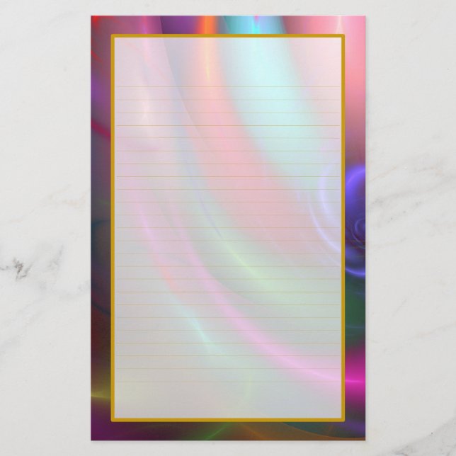 Fireworks III Fine Lined Stationery (Front)