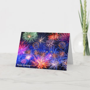 Fireworks image for Birthday greeting card