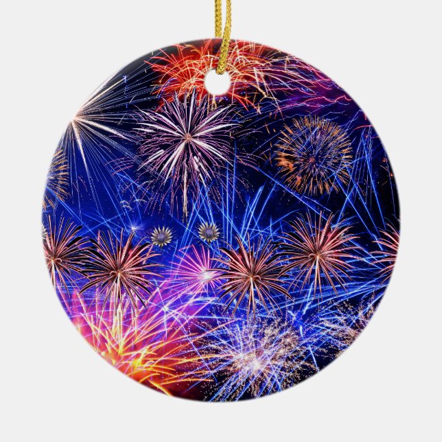 Fireworks image for Circle Ornament (Front)
