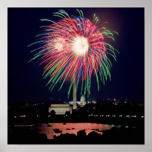 Fireworks in DC Poster