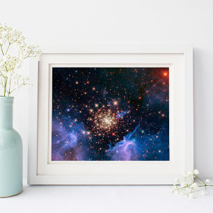 Fireworks in Space Celestial Photo Poster