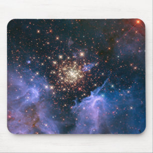 Fireworks in Space Image Mouse Pad