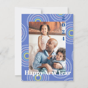 Fireworks Japanese Blue Card