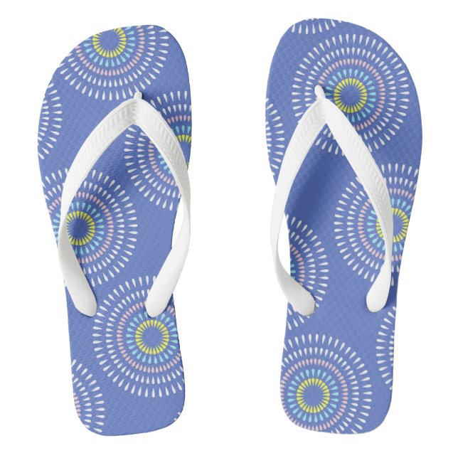Fireworks Japanese Blue Thongs (Footbed)
