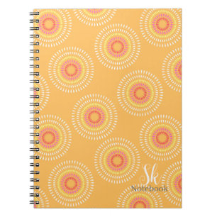 Fireworks Japanese Mustard Notebook