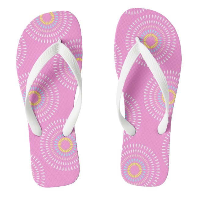 Fireworks Japanese Pink Thongs (Footbed)
