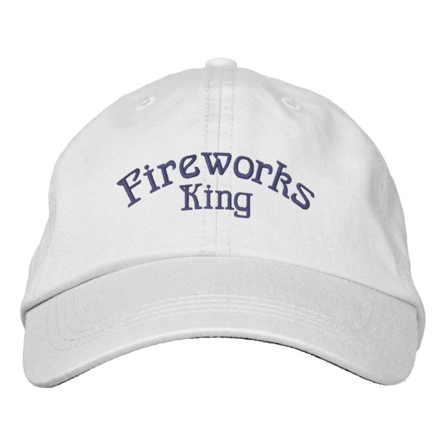 Fireworks King Embroidered Cap (Front)